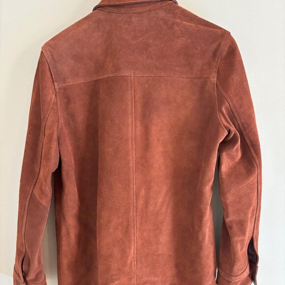 Patina brand leather jacket/shacket/overshirt, women's size S in umber - Picture 2 of 9